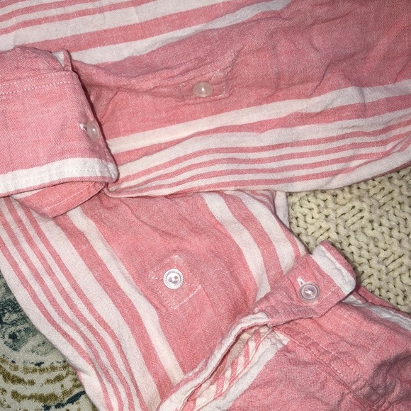 D&Co. large pink linen & flax top - Picture 7 of 8